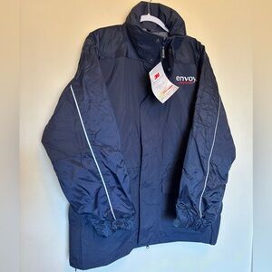 NWT Vtg WearGuard Rain Jacket Sz M Windbreaker Lined GorpCore Y2K Envoy Airlines